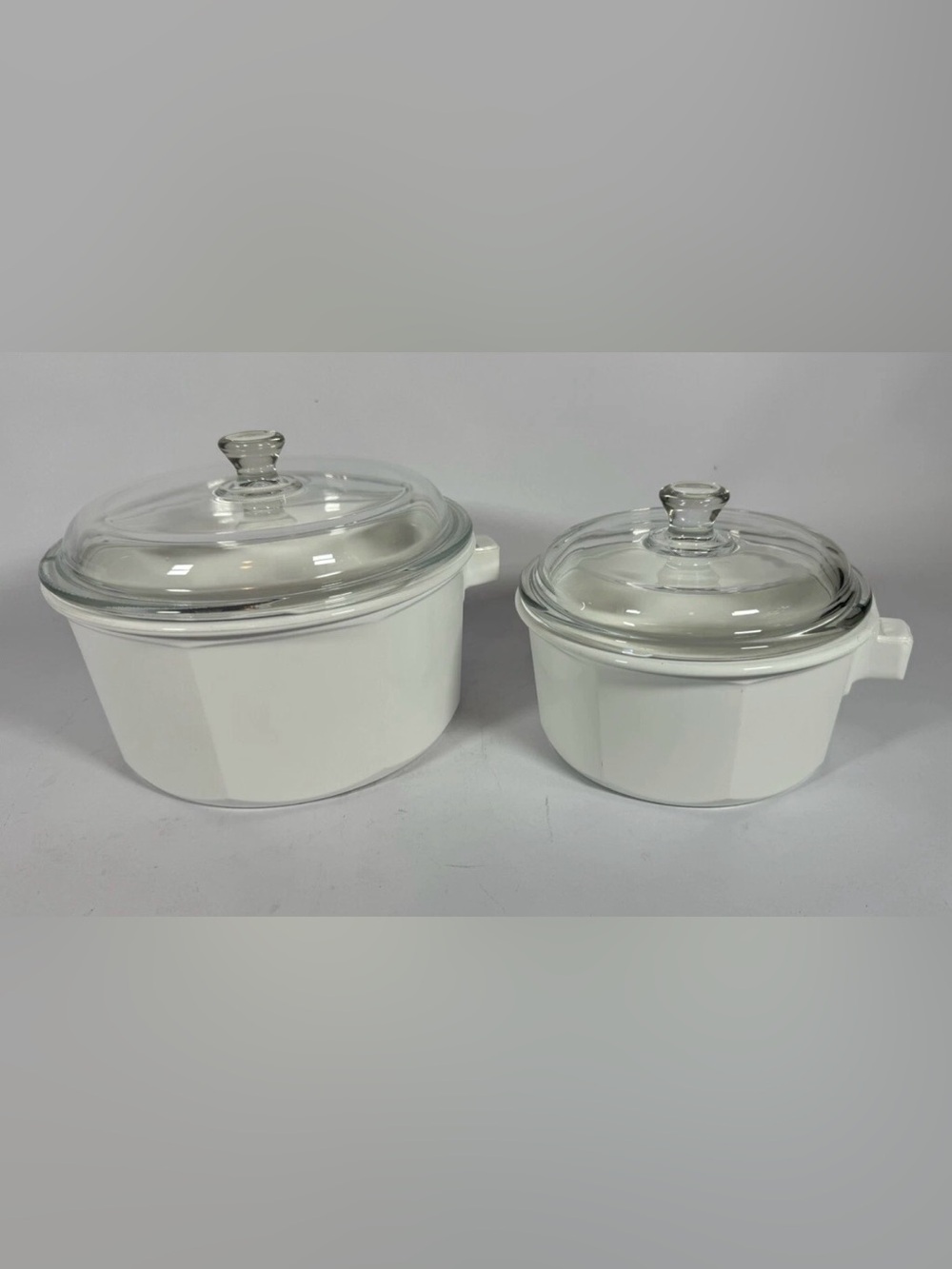 Princess House Nouveau Cookware Set Of Two-  1 qt & 2 qt Pans With Lids Vintage